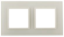 Рамка универсальная Эра Elegance 2-м. стекло слоновая кость/слоновая кость картинка